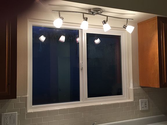 new kitchen window/lights