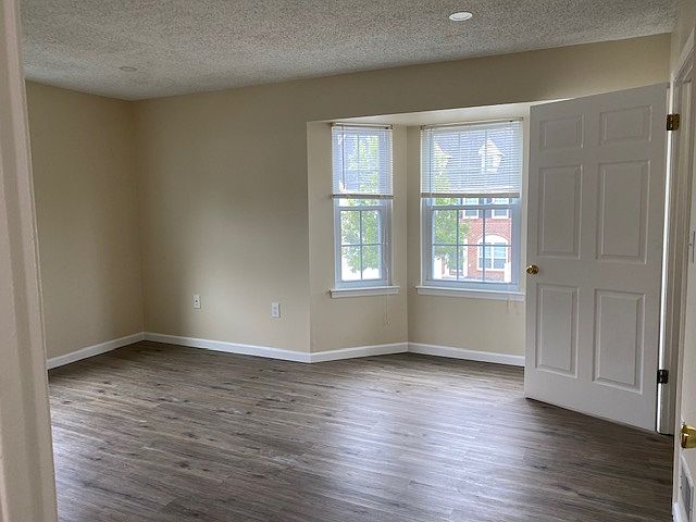 Master bedroom with large windows