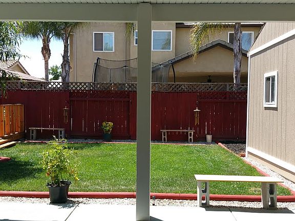 Newly painted fence