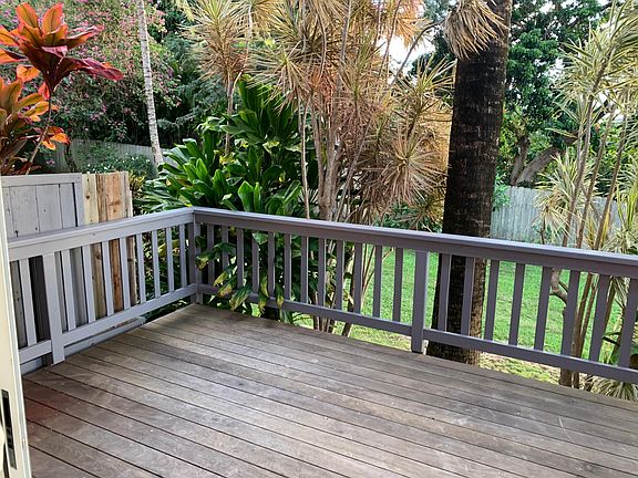 Garden view from entry