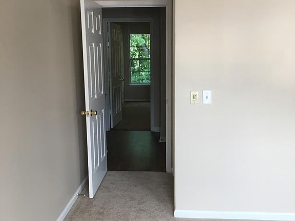 Looking from master bedroom through landing to second bedroom