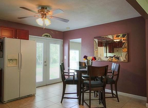Open dining area.