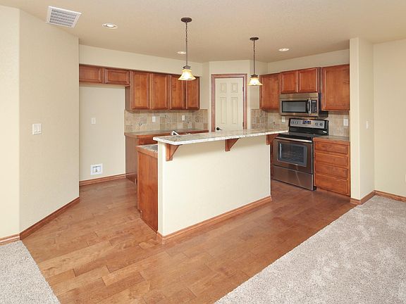 Hardwood flooring in the kitchen