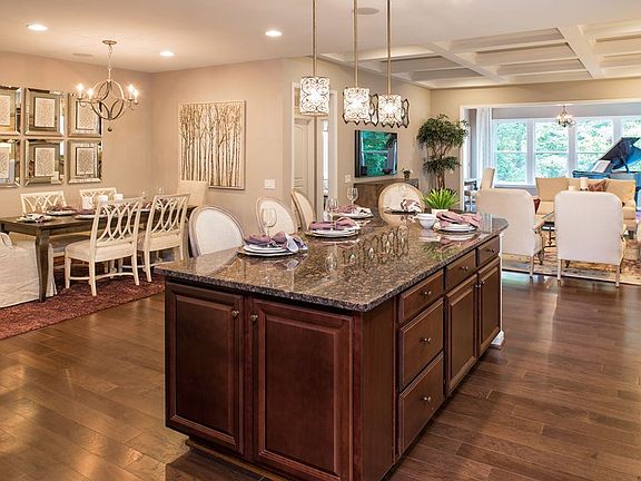 Gourmet Kitchen with Granite Countertops and KitchenAid Stainless Steel Appliances