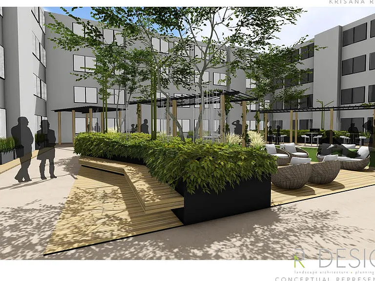 Interior Courtyard - To Be Completed Earl 2025