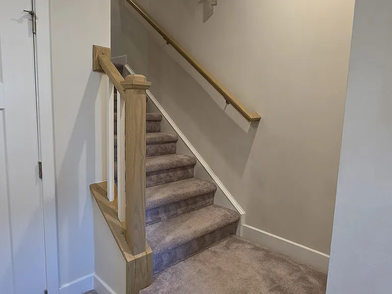 Stairs to second level.