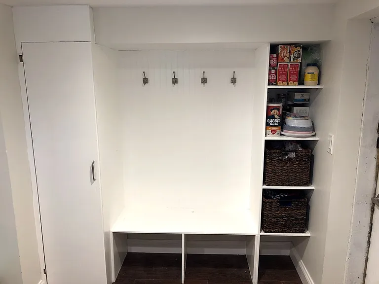 basement mudroom area