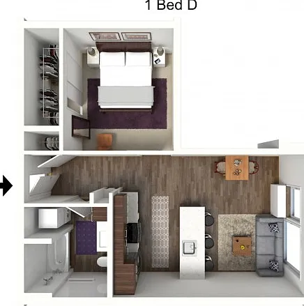 One Bedroom D One Bedroom D