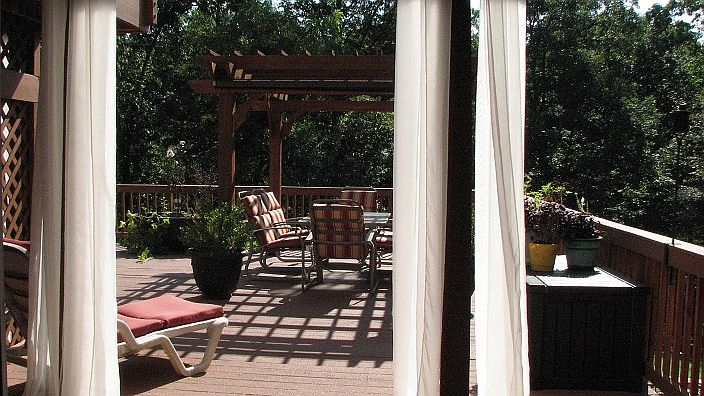 Part of back deck