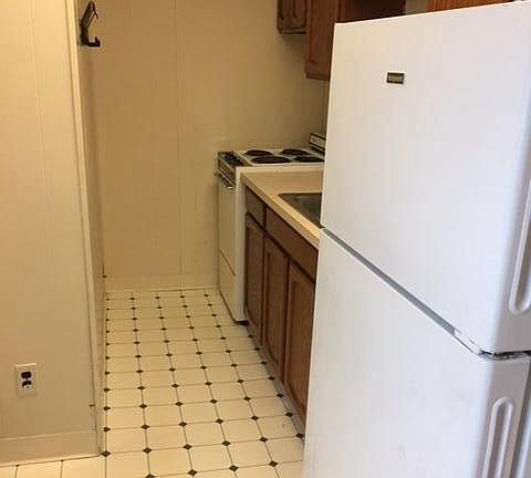 Galley Kitchen, new frigerator/freezer