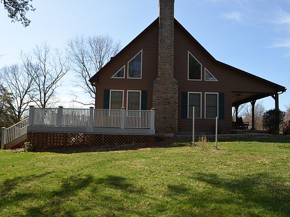 Side of house. View of private deck.