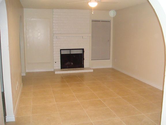Living room with fire place