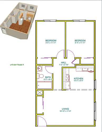 Floor plan Baker