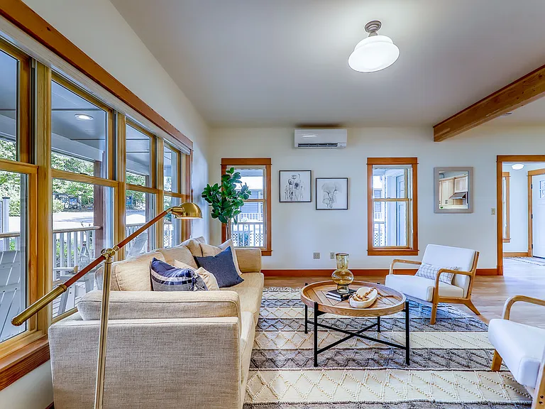 Living room view (first floor - same layout dimensions for Unit #2)