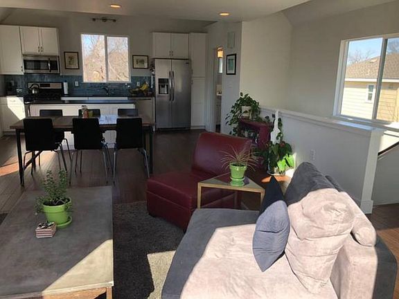 Open living / dining / kitchen