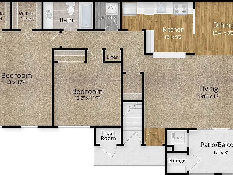 Riviera I - 2 Bedroom/1 Bath Riviera I - 2 Bedroom/1 Bath