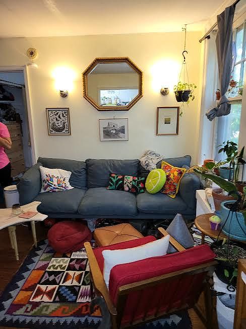 Living room from another angle. (Standing on kitchen side).