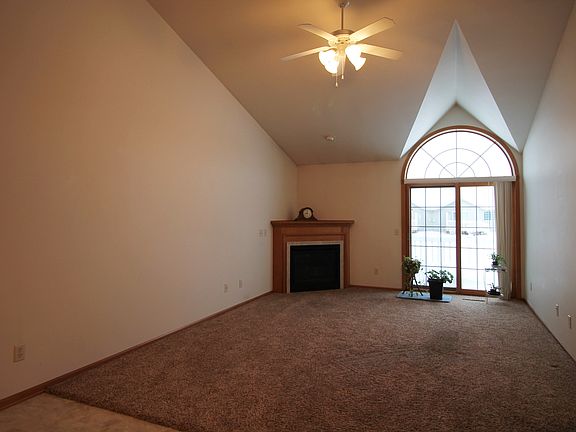 Living room  with fireplace