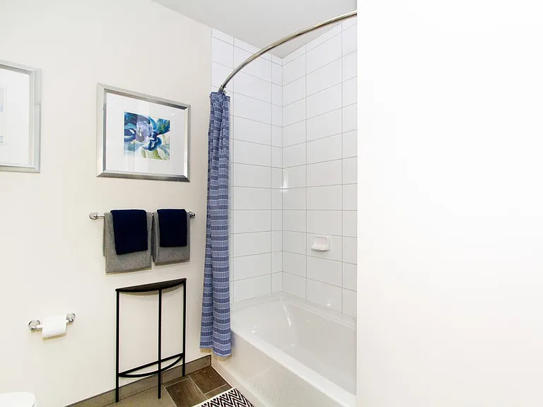 Enjoy serene bathrooms with spa-like soaking tubs