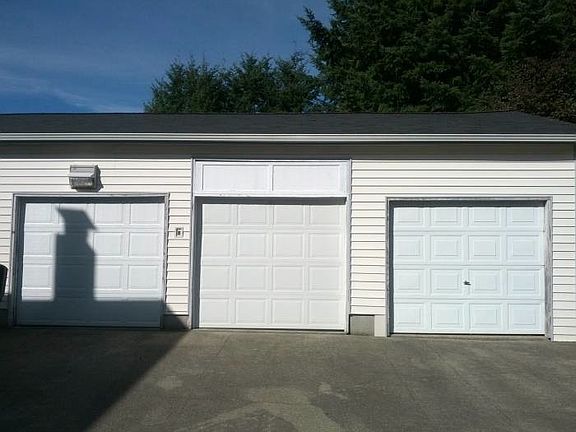garage with shop