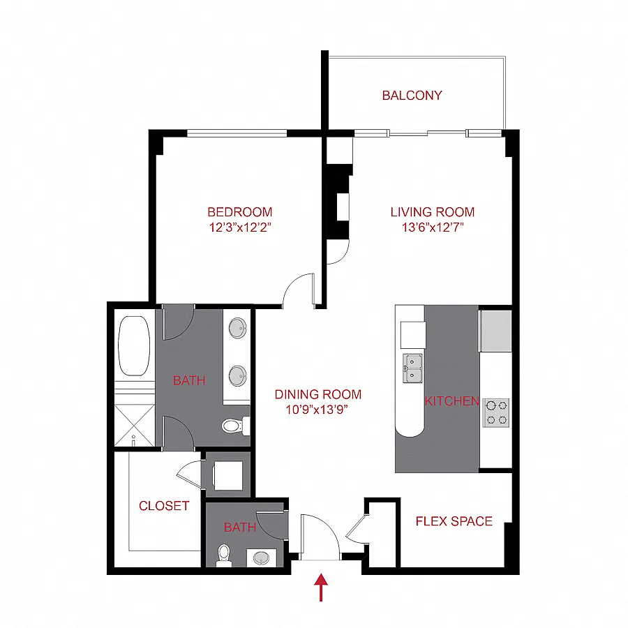 Floor plan 1st Ave