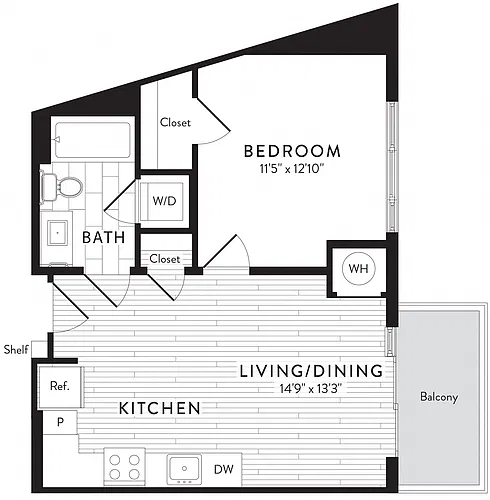 Floor plan S3 - Studio