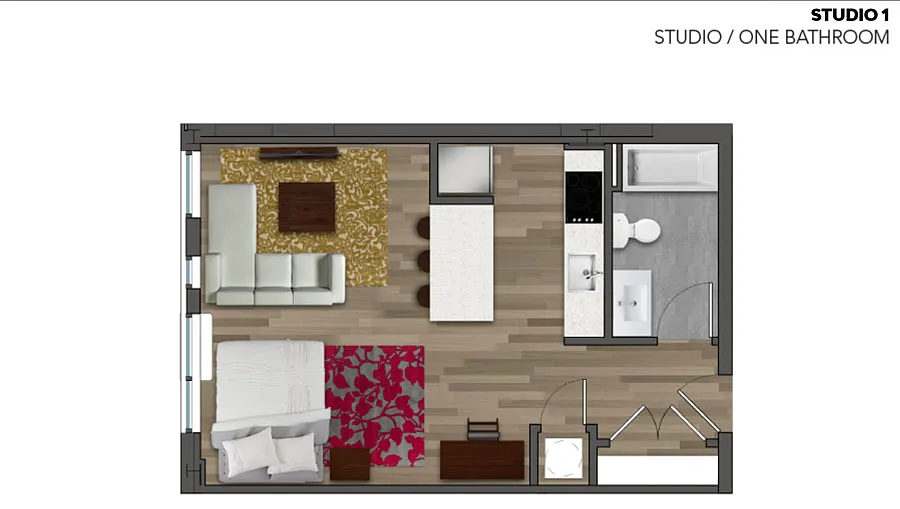 Floor plan Studio