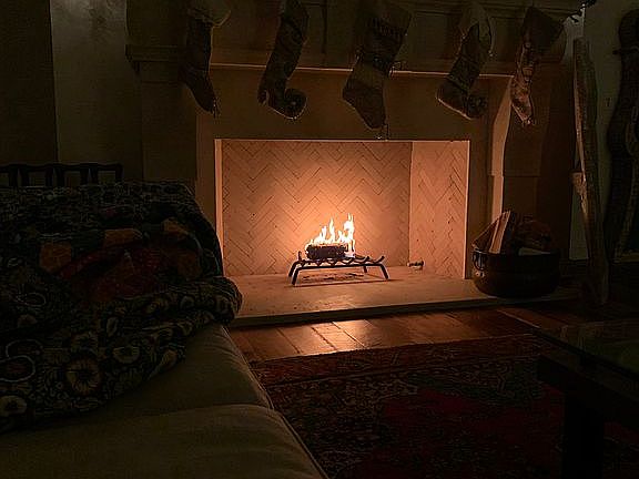 65” wood burning FP