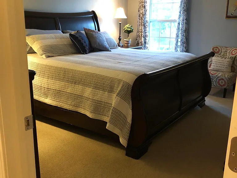 Master Bed with Vaulted Ceilings