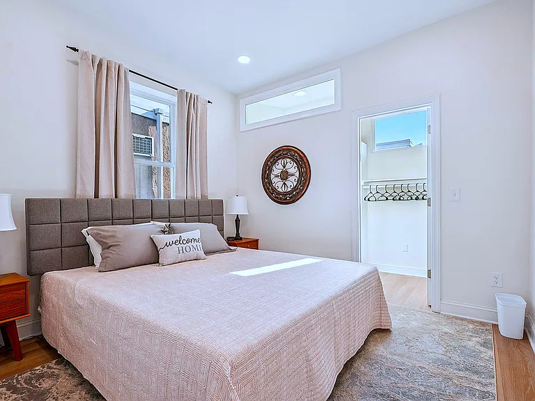 Master bedroom with California King