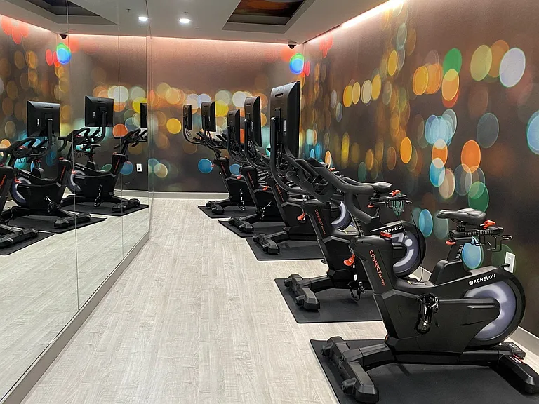 Virtual spin studio featuring Echelon Connect