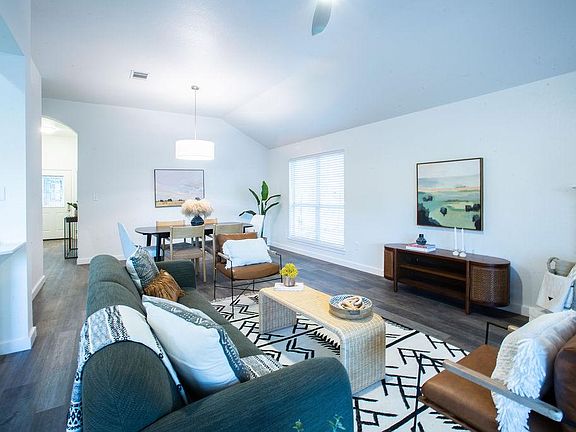 Living area and dining area
