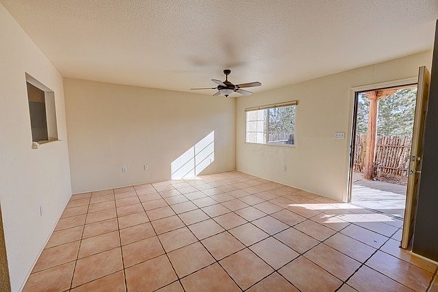 Saltillo tiles and an open plan make possible multiple furniture arrangements