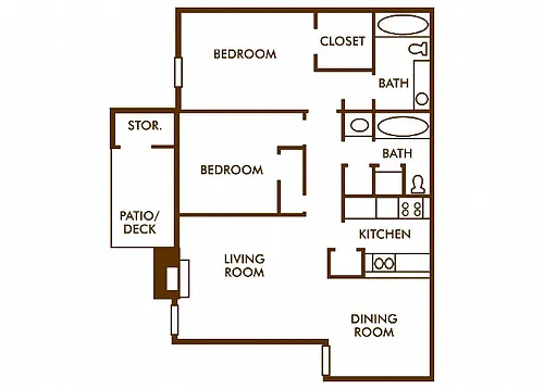 Floor plan 2B