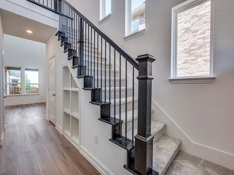 Entry with high ceilings