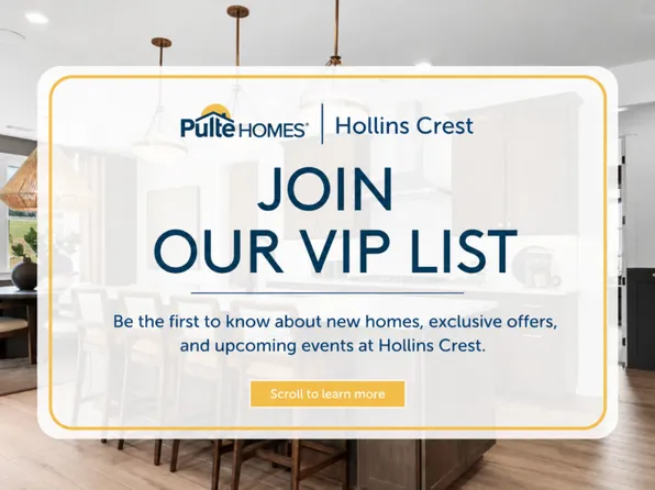 Homes Available Soon, Hollins Crest