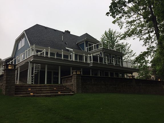 View of home from lake