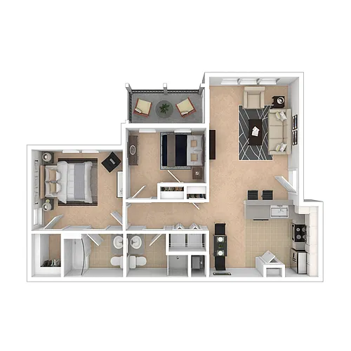 Floor plan 2X2