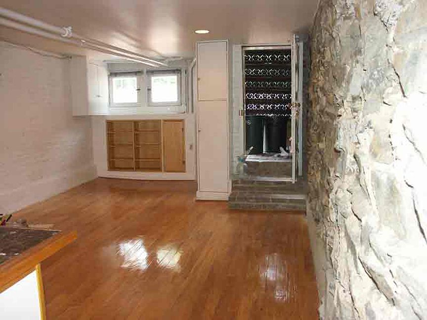 Living room area looking toward the street.