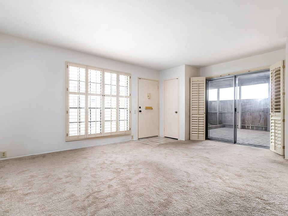 living area and out to patio