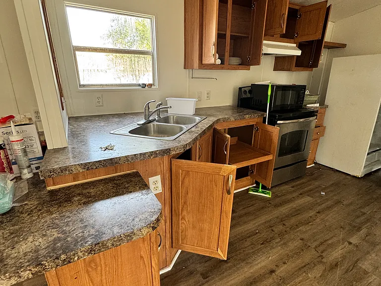 Plenty of cabinets and counter space