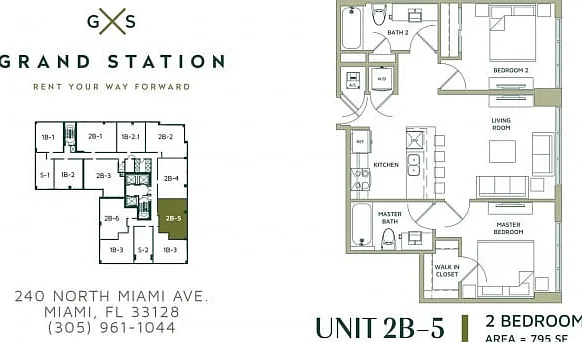 2B-5 | 795 Square Foot Two Bedroom Two Bath 2B-5 | 795 Square Foot Two Bedroom Two Bath