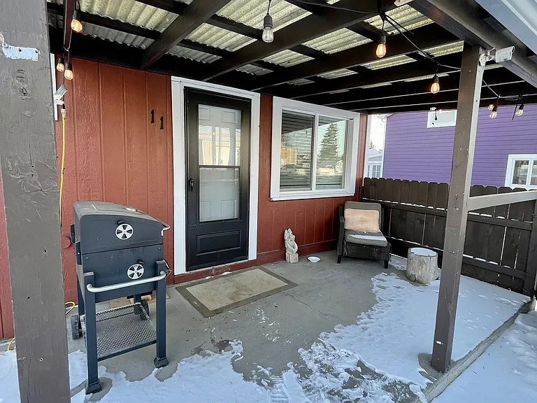 Outdoor patio area