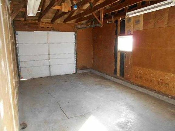 Interior of garage
