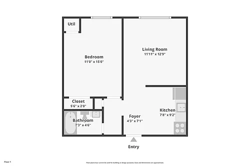 Floor plan One Bedroom