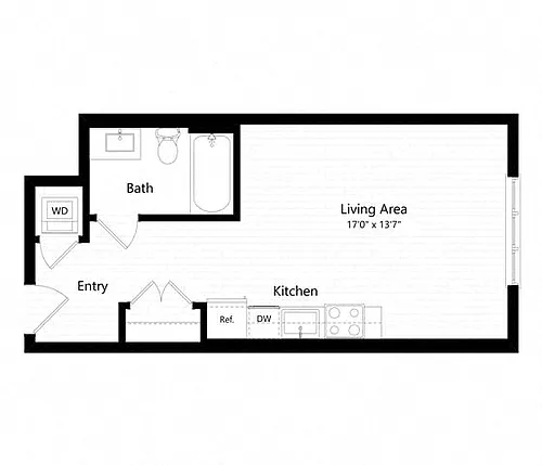 Floor plan Studio | s03 - Judd
