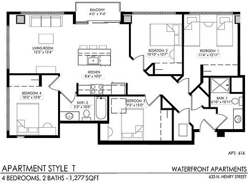 Floor plan T