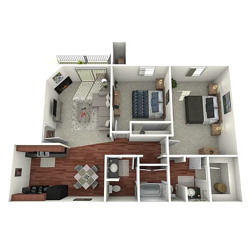 Floor plan Two Bed
