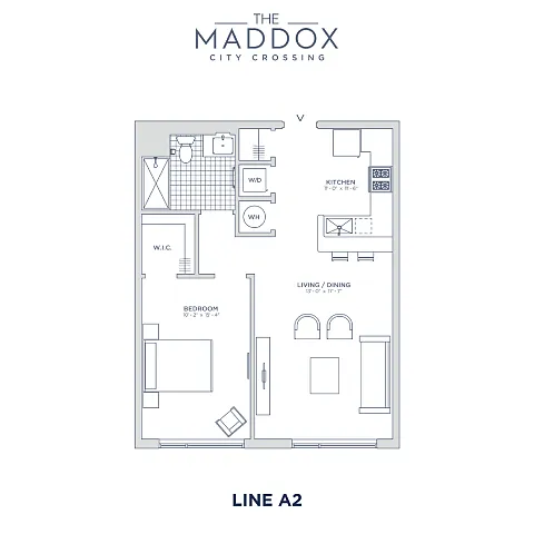 Floor plan The Maddox at City Crossing - A2