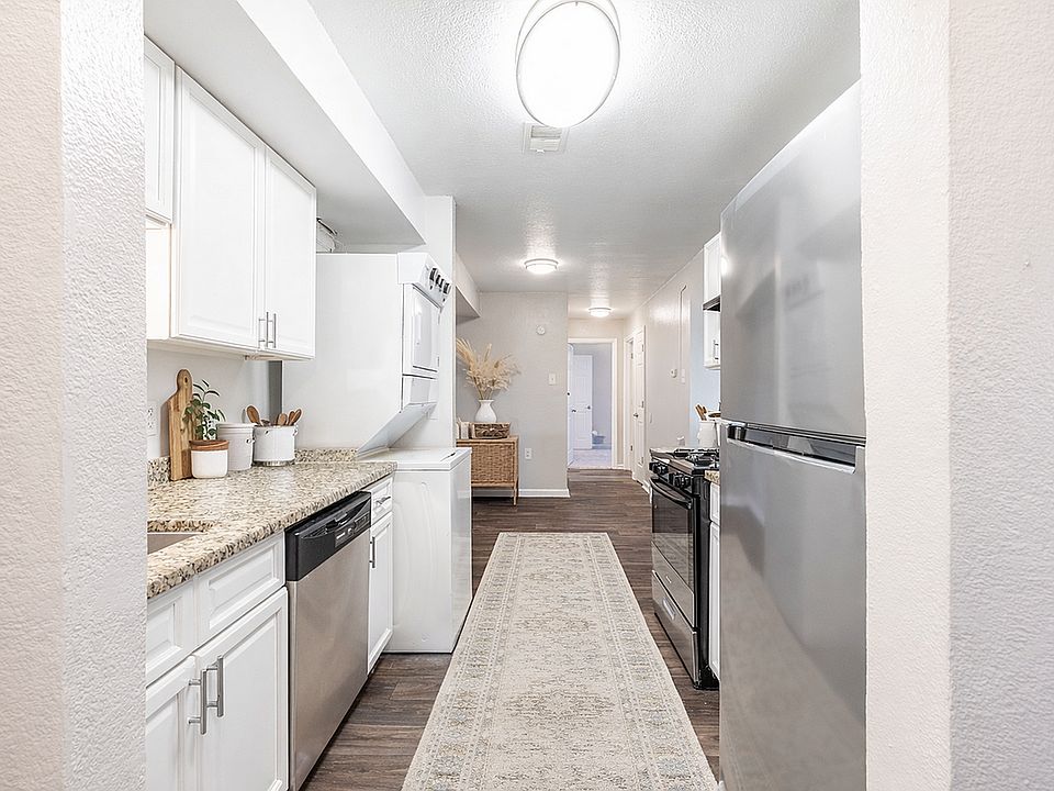 Modern galley-style kitchen with sleek design